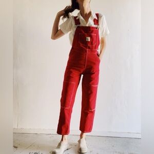 *SOLD ON DEPOP* Hey Gang Knee Patch Overalls